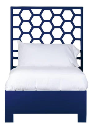 Honeycomb Bed Twin - Navy Blue