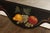 Painted Black Fruit Motif Wall Mirror For Sale - Image 12 of 13