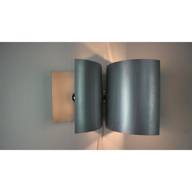 Metal Silver Wall Adjustable Lamp by Giuliano Cesari for Nucleo Sormani, Italy, 1960s For Sale - Image 7 of 18