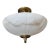 1970s French Directoire Style Alabaster Flushmount Ceiling Light For Sale