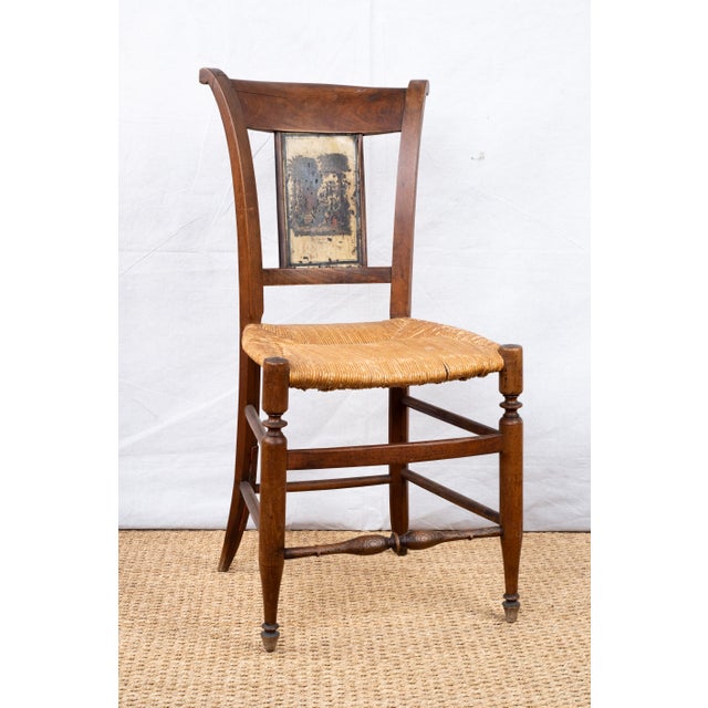Pair of Antique Rush Seat Chairs For Sale In San Diego - Image 6 of 12