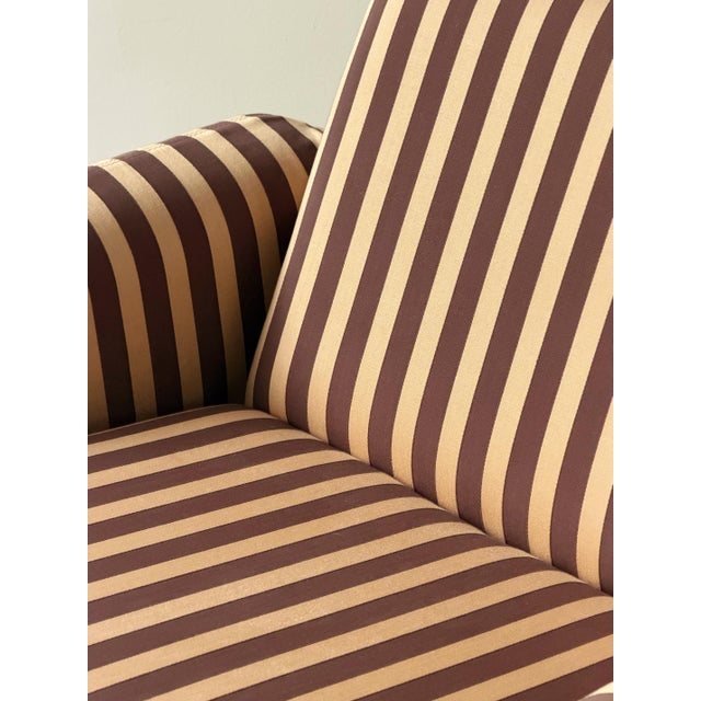 Ray Wilkes “Chiclet” Lounge Chair for Herman Miller in Striped Cotton Jacquard For Sale - Image 11 of 12