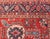 Antique Heriz Rug With Red Field, Geometric Tribal Motifs and Navy Blue Border 9'2 X 11'10 For Sale - Image 13 of 17