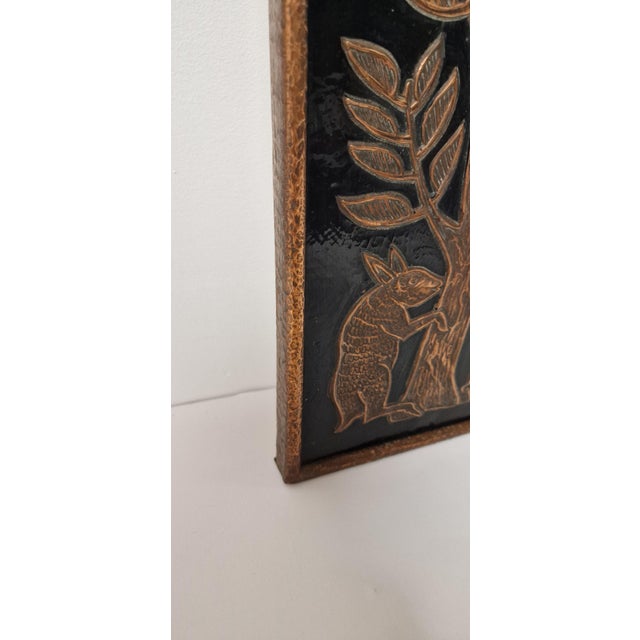 Cantilevered Copper and Enamel Panel by Giorgio Zanini, 1970s For Sale - Image 10 of 12