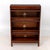 Globe-Wernicke Three Section Walnut Barrister Bookcase, each with glass paneled door and label inside. Overall: 49.5" H x...