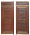 Large Antique Moroccan Doors Red Polychrome Painted Wood Architectural Salvage - A Pair For Sale - Image 4 of 7