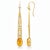 Art Nouveau Citrine Drop Earrings Silver, Gold, A Pair For Sale - Image 4 of 6