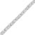 Contemporary .925 Sterling Silver 1/6 Cttw Round-Cut Diamond Chevron Wave 7.25" Link Bracelet For Sale - Image 3 of 6