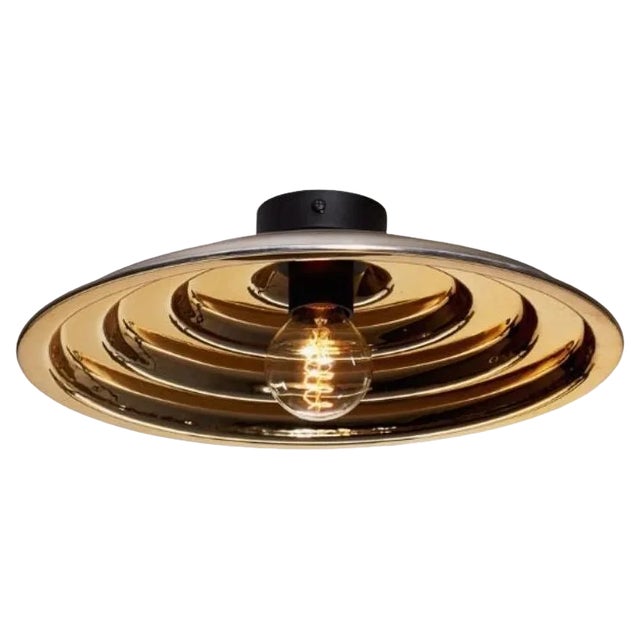 Gold Echo Ceiling Light by Radar For Sale