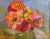 Contemporary Original Impressionist Oil Painting on Canvas of Floral Still Life by Margaret Grove For Sale - Image 3 of 7