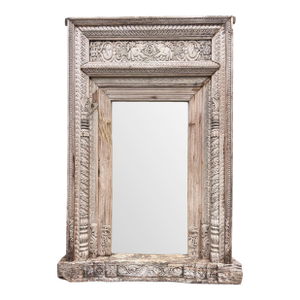 Antique Original India Doorway Mirror