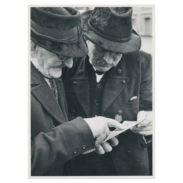 Gentlemen, Italy, 1950s, Black & White Photograph For Sale