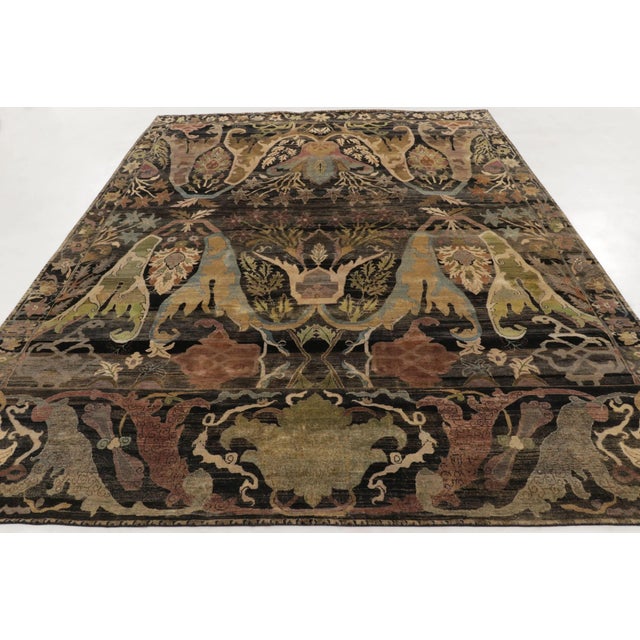 Traditional Rug & Kilim's Contemporary Bidjar Style Rug With Polychromatic Design For Sale - Image 3 of 11
