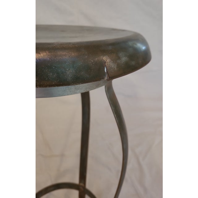 1970s Vintage Industrial Stool For Sale - Image 4 of 4