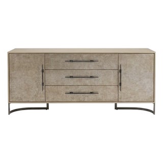 Caracole Foiled Designer Buffet Server Bar Sideboard For Sale
