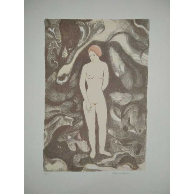Black Juan Navarro Ramon, Figure, 1980, Lithograph, Framed For Sale - Image 8 of 8