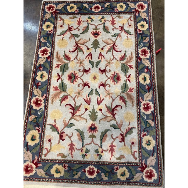 Traditional 1990s Handwoven Persian Sarough Area Rug 2'0" X 2'8" For Sale - Image 3 of 4