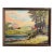 1960s Original Framed Idyllic Landscape Oil Painting by B. Baumbach For Sale