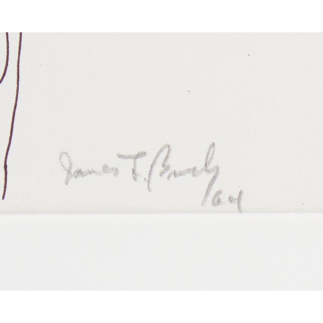 1964 Ink Drawing of a Tree Signed by James L. Bruch For Sale - Image 4 of 8