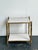 Metal Vintage Brass Faux Bois Two-Tier Table For Sale - Image 7 of 12