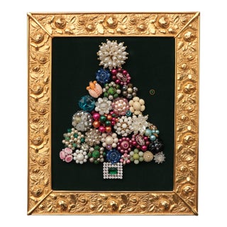 Framed Jewelry Christmas Tree For Sale