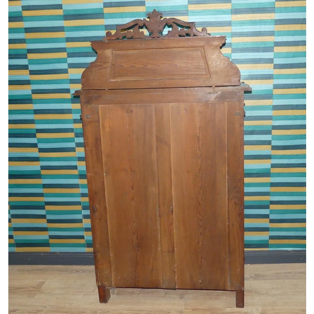 1920s Antique Gründerzeit Vertiko with Top Section, 1920s For Sale - Image 5 of 15