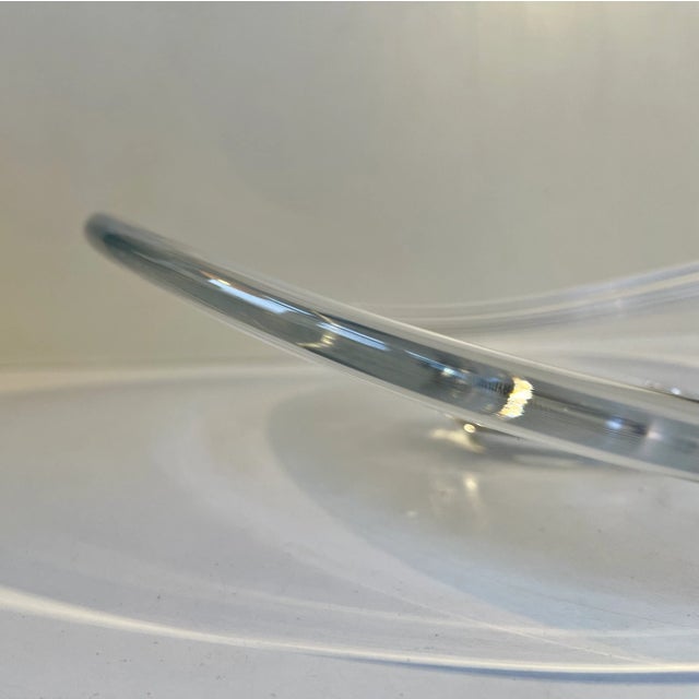 Holmegaard Large Freeform Glass Bowl by Per Lütken for Holmegaard, 1960s For Sale - Image 4 of 9