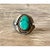 Turquoise Vintage Boho Turquoise Native American Sterling Silver Ring 7.75 For Sale - Image 8 of 12