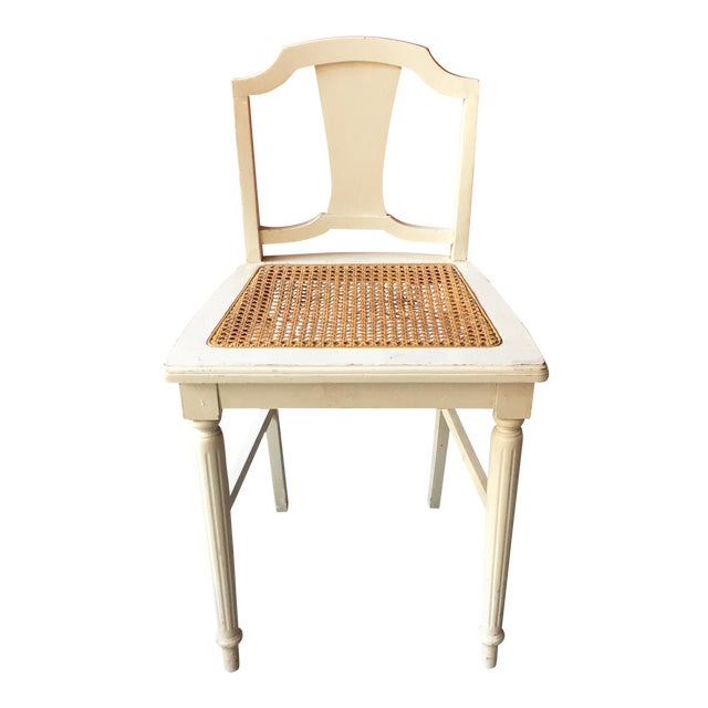 French Cream Accent Chair For Sale