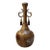 Vintage Indian Bronze-Tone Metal Vessel With Hanging Bells – Patina – 11.5” For Sale