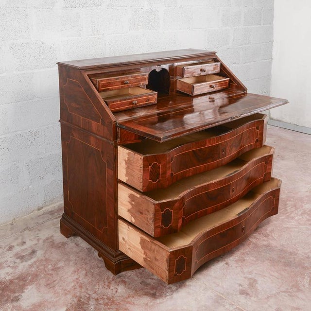 Wood Antique Secretaire in Wood, 1800s For Sale - Image 7 of 18