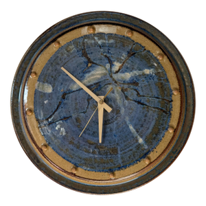 Vintage Studio Pottery Handmade Wall Clock by Wishon Harrell – Indiana