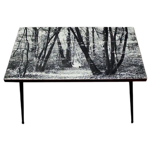 Vintage Silkscreen Table For Sale