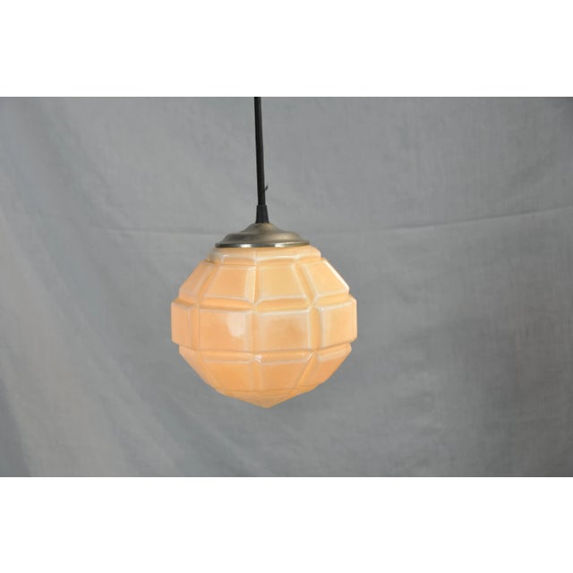 Art Deco Golden Ceiling Lamp, 1930s For Sale - Image 6 of 13