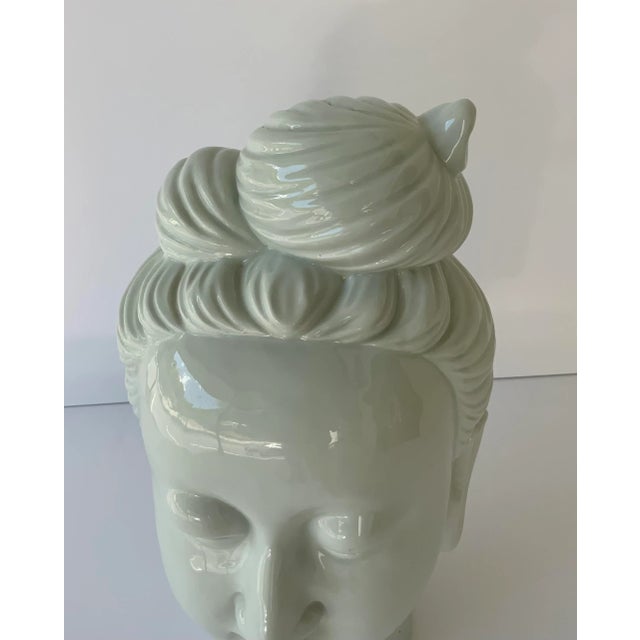 Elegant Vintage Large Japanese Porcelain Bust of a Lady, circa 1980’s