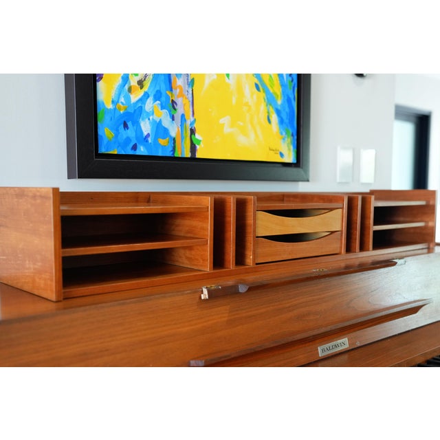 Brown Pedersen & Hansen Teak Desk Organizer | Danish Mid-Century For Sale - Image 8 of 10