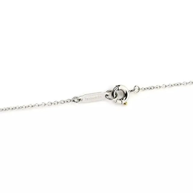 Late 20th Century Tiffany & Co. Fireworks Diamond & Gray Pearl Platinum Pendant Necklace For Sale - Image 5 of 5