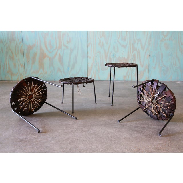 A set of 4 elegant stools designed by Lila Swift and Donald Monell. A great example of the studio craft movement that...