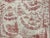 4 Yards Brunschwig & Fils Red Toile Linen For Sale