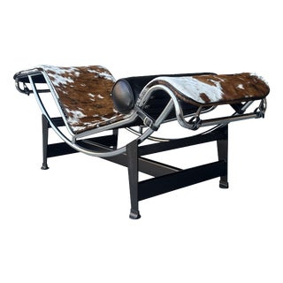 Double Ponyskin LC4 Chaise Longue by Le Corbusier for Cassina, 1990s For Sale