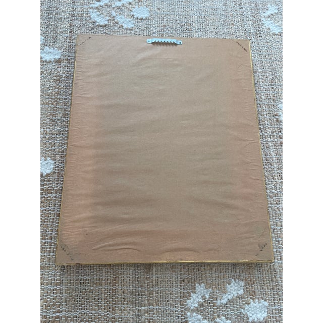 Vintage Wooden Country Folk Art Heart Rectangle Mirror For Sale - Image 4 of 8