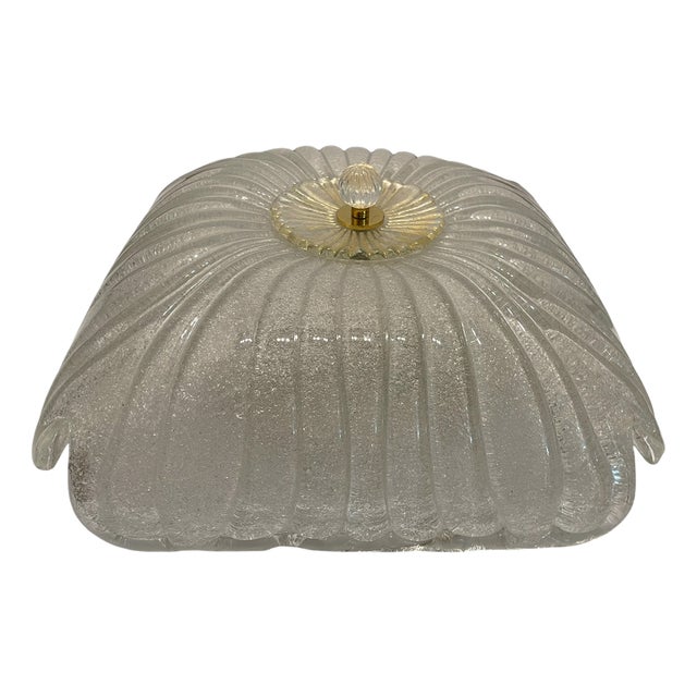 Murano Glass Flush Mount, 1970s For Sale