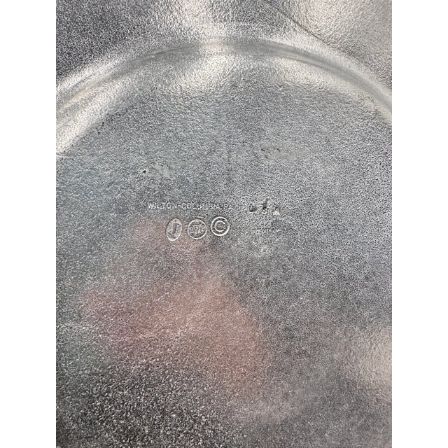 1960s Wilton Armentale 12" KTC Pewter Rimmed Plate Set u.s.A For Sale - Image 9 of 9