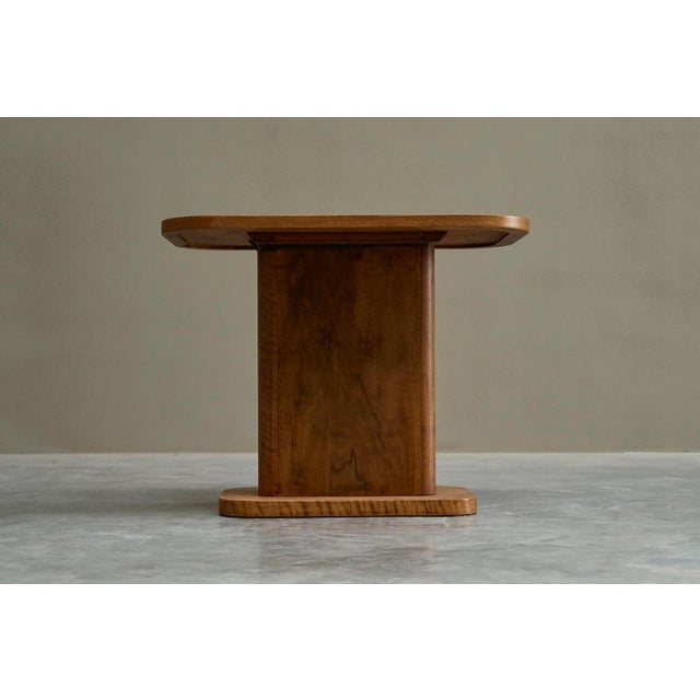 Art Deco Pedestal Side Table in Wood, 1930s For Sale - Image 10 of 14