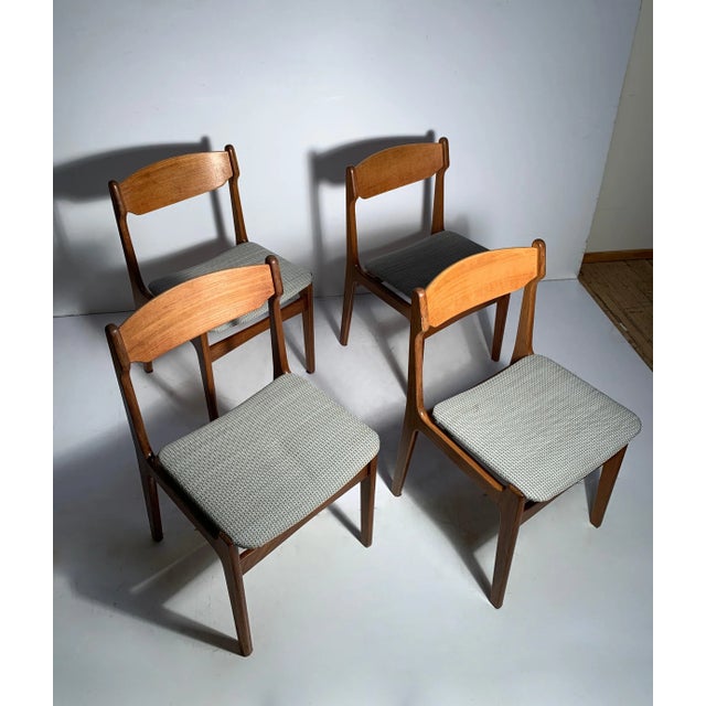 Mid 20th Century Vintage Danish Modern Erik Buch Style Teak Dining Chairs - Set of 4 For Sale - Image 5 of 7
