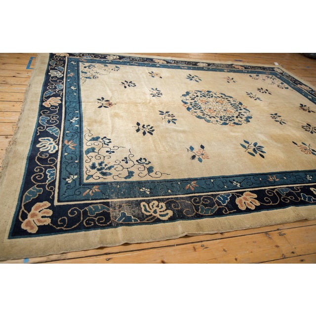 Shabby Chic Antique Peking Carpet - 7'11" x 10' For Sale - Image 3 of 12