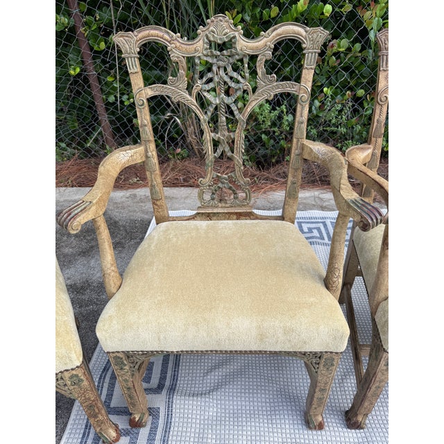 Hickory Chair Emma Chippendale Style Dining Chairs -Set of 6 For Sale - Image 9 of 15