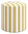Spritely Home Tambor Ottoman in Canopy Stripe Honey For Sale