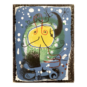 Joan Miro Original Lithograph Personage XXe Siele 1957*