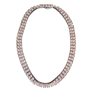 1930s Art Deco Tennis Necklace For Sale